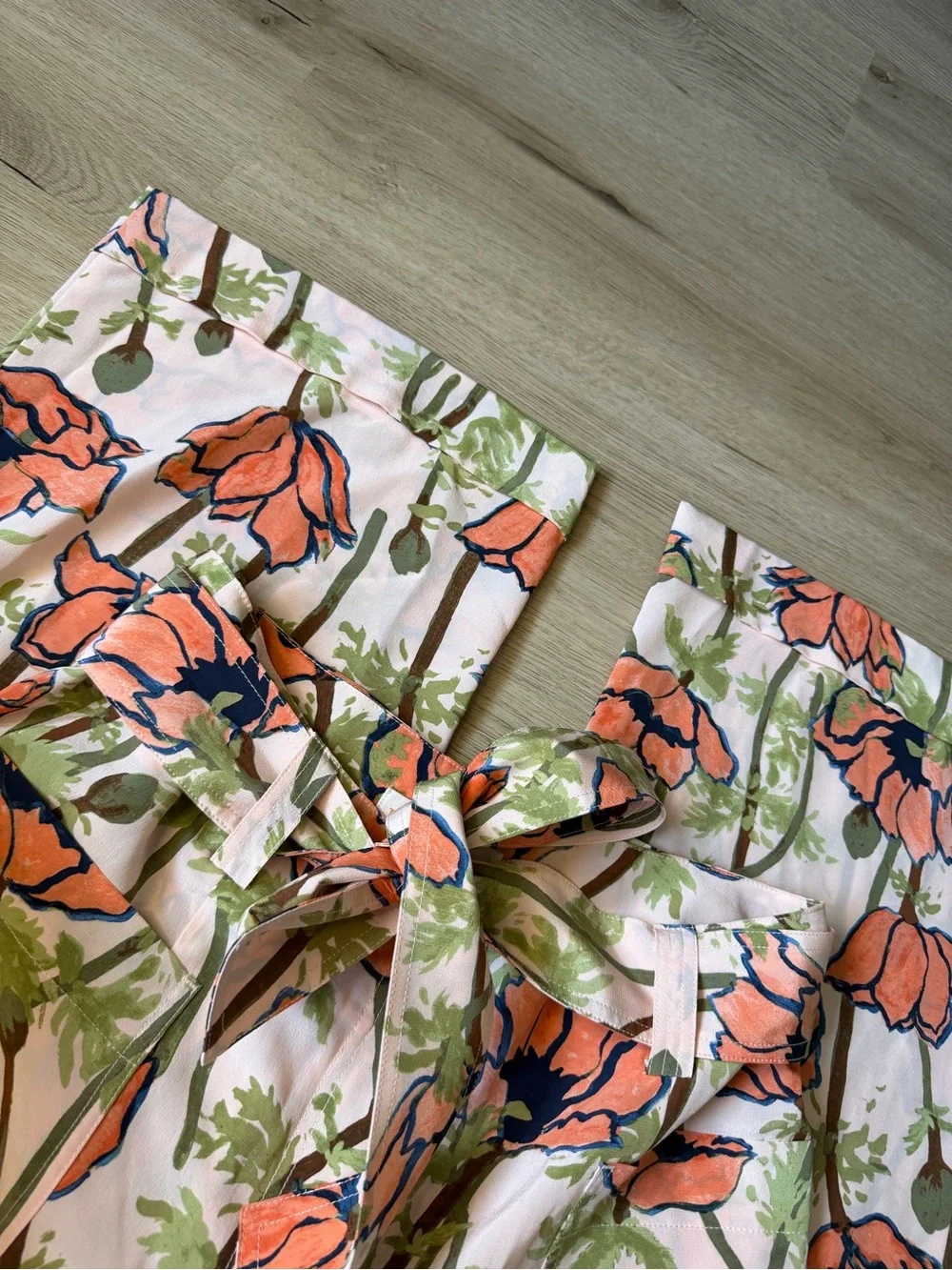 Tory Burch silk poppy pants